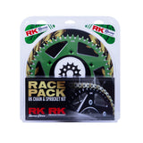 RK Takasago Chain 20-002-20V Race Pack Chain & Sprocket Kit Gold/Green 13/48T for Kawasaki KX250F 06-18