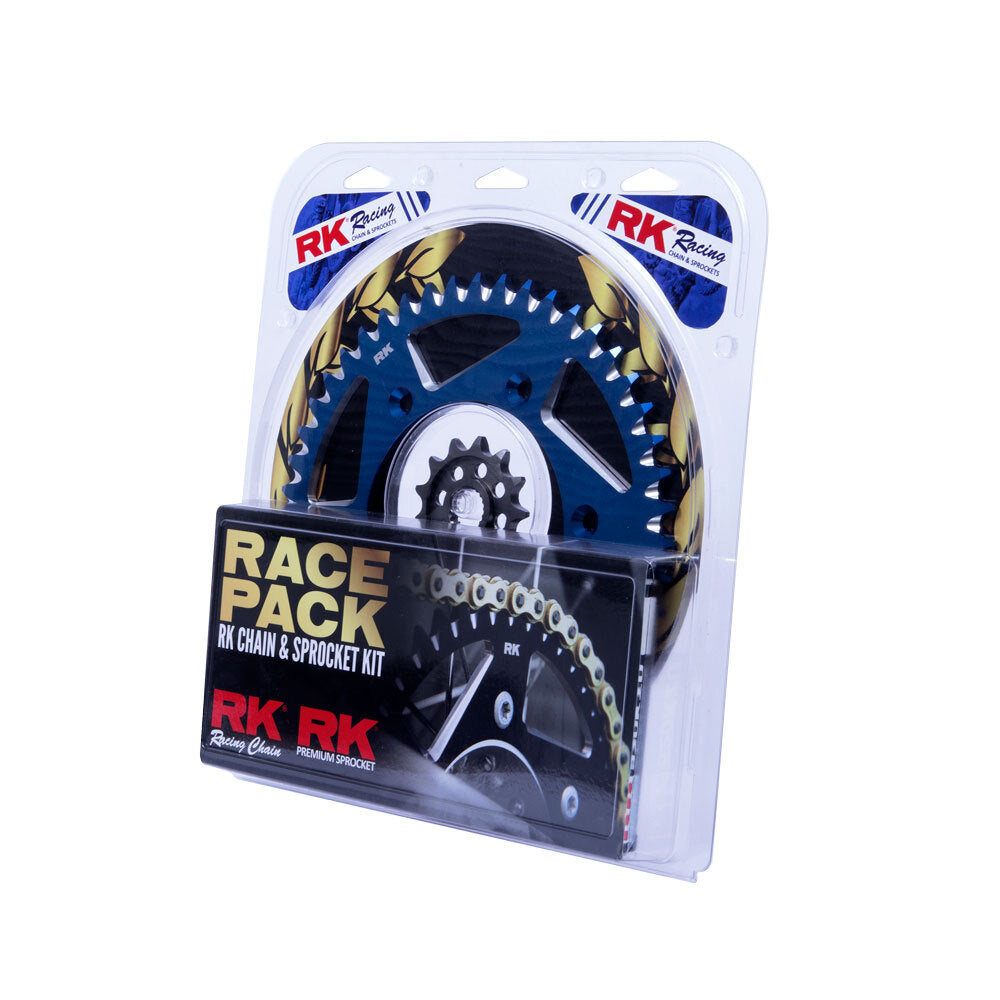 RK Takasago Chain 20-004-23B Race Pack Chain & Sprocket Kit Gold/Blue 13/51T for Yamaha YZ250F 01-18