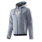 Dainese Bovisa Full Zip Grey Melange/Black Textile Hoodie Jacket
