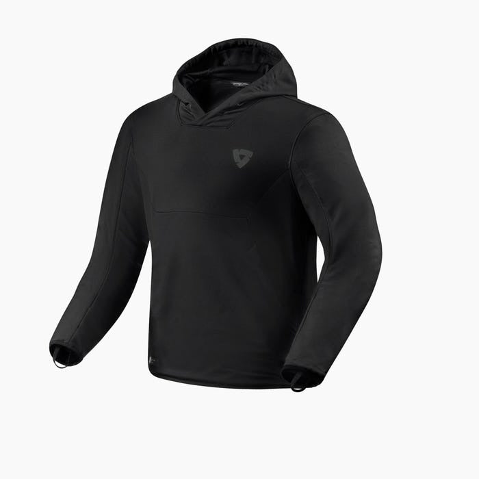 REV'IT! Andon Black Textile Hoodie Jacket [SM][INTERNAL]