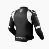 REV'IT! Control Black/White Leather Jacket [50][INTERNAL]