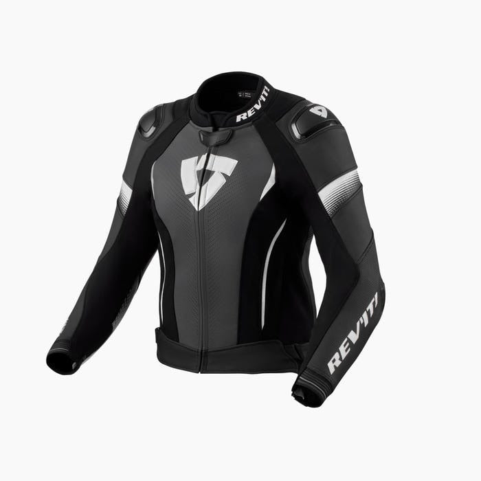 REV'IT! Xena 4 Black/White Womens Leather Jacket