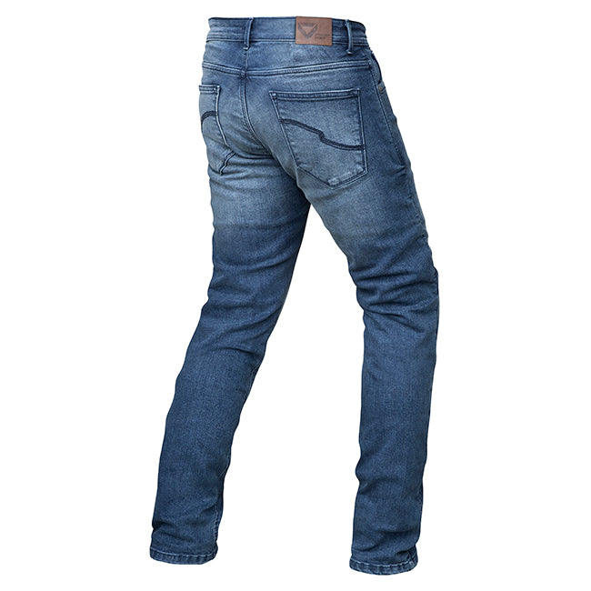 DriRider Titan Blue Wash Short Leg OTB Protective Jeans