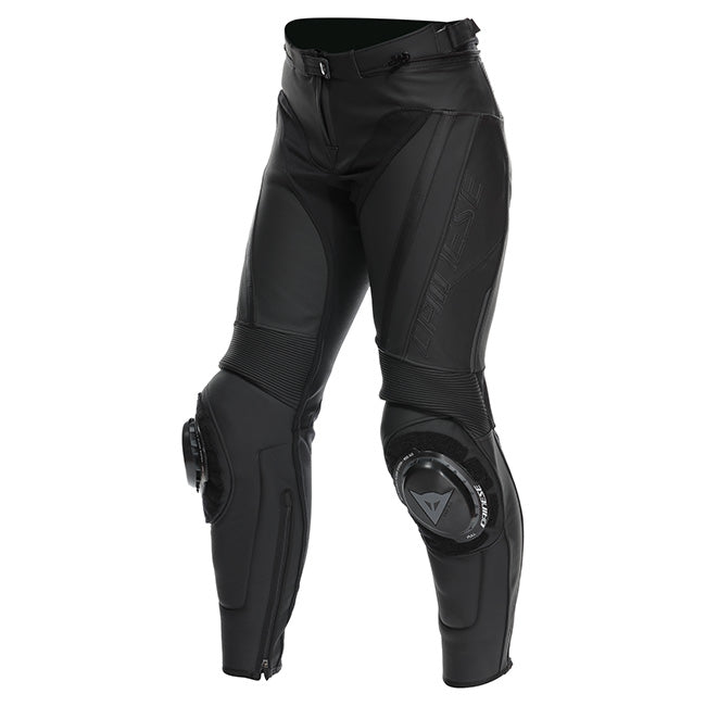 Dainese Delta 4 Black/Black Womens Leather Pants