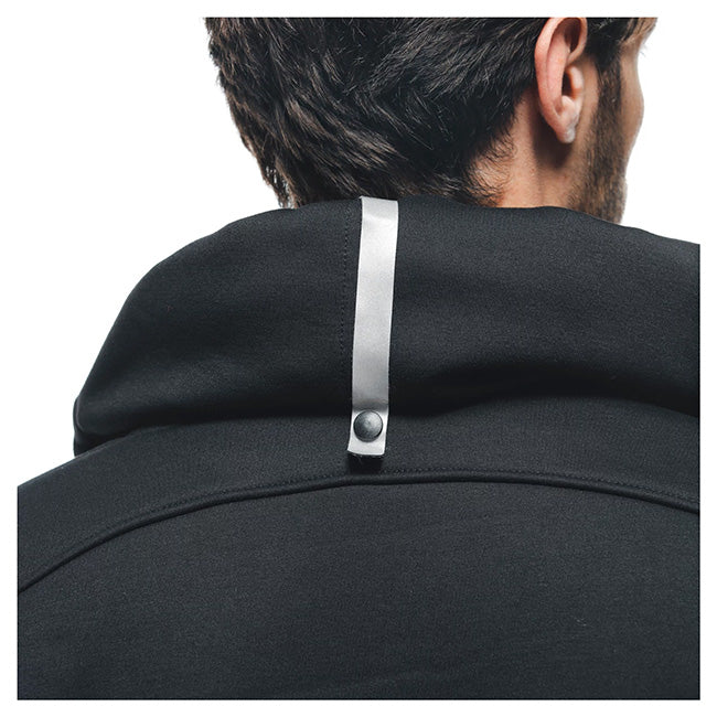 Dainese Daemon-X Safety Full Zip Black/Black/White Textile Hoodie Jacket