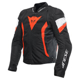 Dainese Avro 5 Tex Black/Fluro Red/White Textile Jacket
