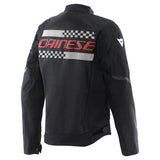 Dainese Herosphere Air Tex Black/White Stripes/Red Textile Jacket