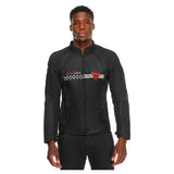 Dainese Herosphere Air Tex Black/White Stripes/Red Textile Jacket