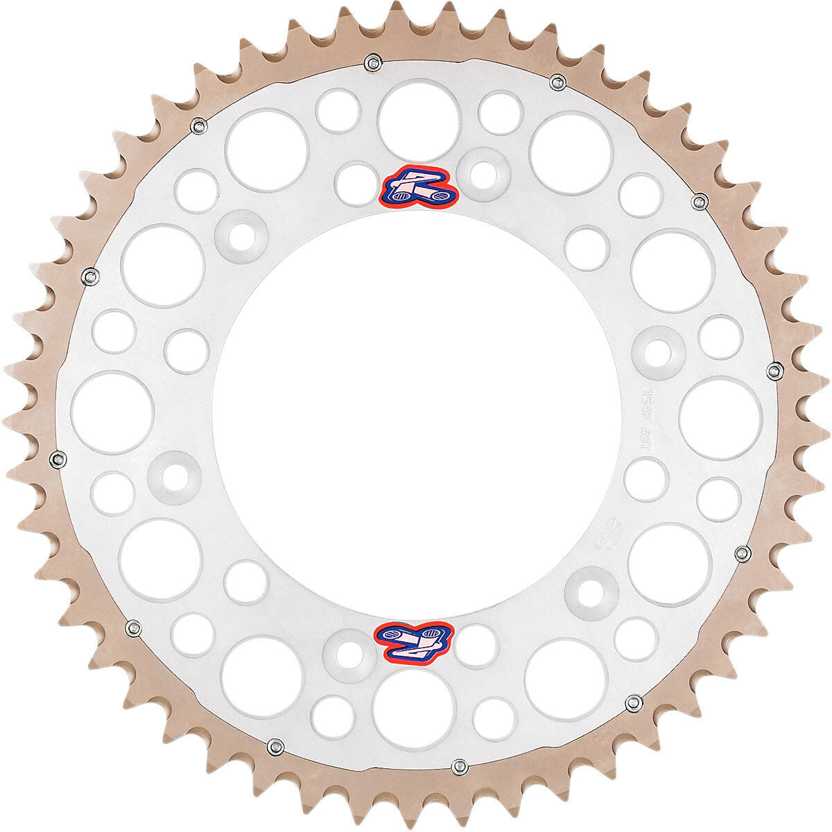 Renthal 224O52050GPSI Twinring Grooved 50T Rear Sprocket Silver (520 Pitch)