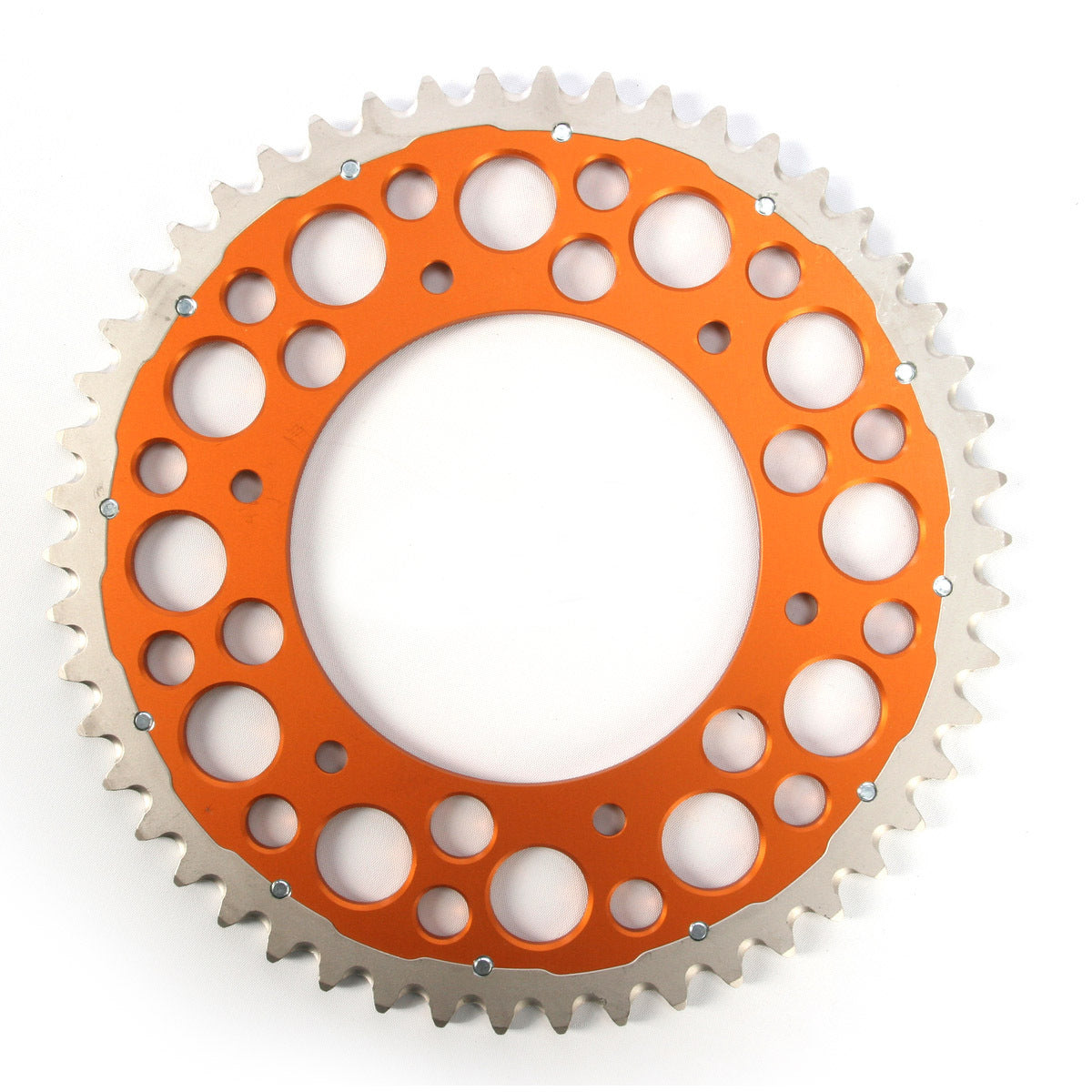 Renthal 224O52052GPOR Twinring Grooved 52T Rear Sprocket Orange (520 Pitch)