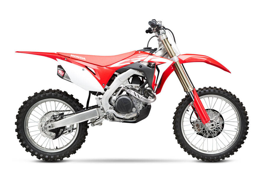 Yoshimura RS-9T Left Hand Stainless Slip-On Muffler Assembly for Honda CRF450R/RX 17-19