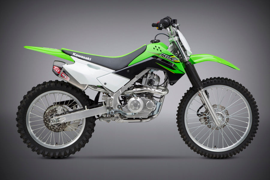 Yoshimura RS-9 Enduro Stainless Full Exhaust System w/Aluminum Sleeve/Carbon End Cap for Kawasaki KLX140 11-17
