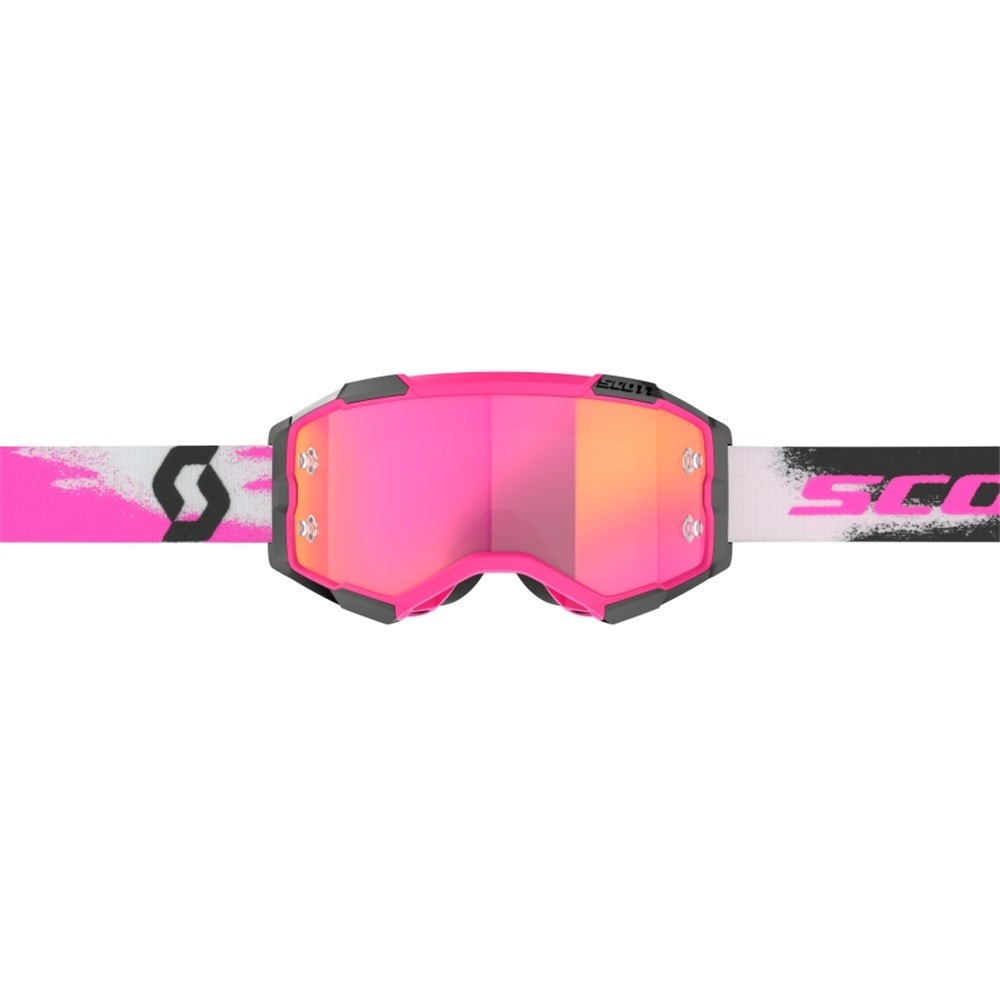 Scott Fury Pink/Black Goggles w/Pink Chrome Works Lens