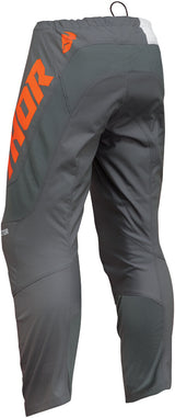Thor 2025 Sector Checker Charcoal/Orange Youth Pants