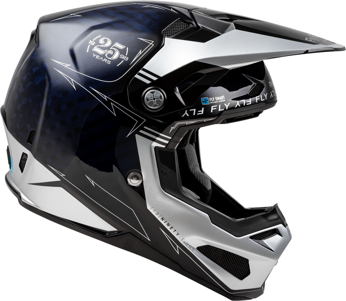 FLY Formula S Carbon Legacy Blue/Carbon Silver Helmet