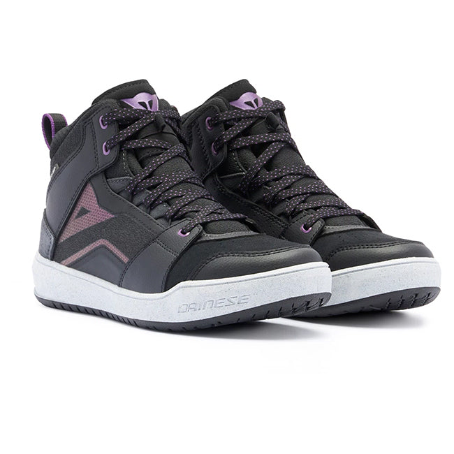 Dainese Suburb D-WP Black/White/Metal Purple Womens Shoes