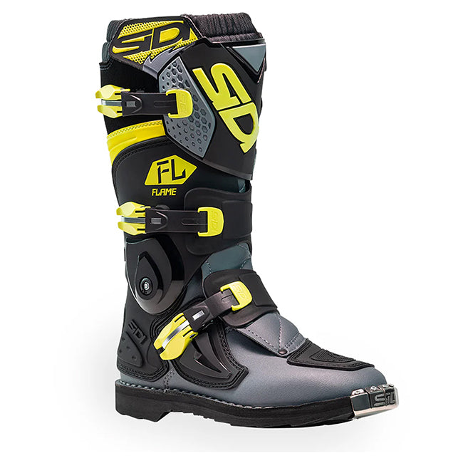 Sidi Flame Black/Lime/Gray Youth Boots