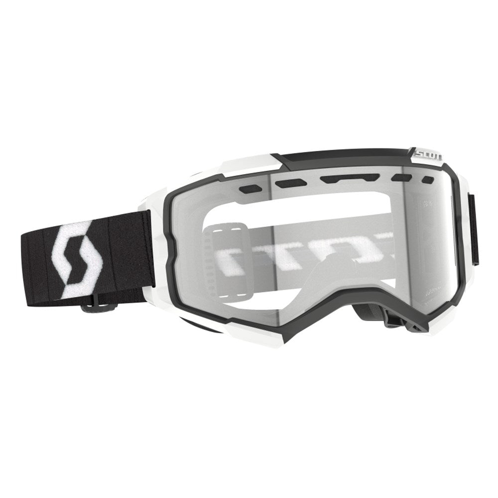 Scott Fury Enduro Black/White Goggles w/Clear S0 ACS Lens