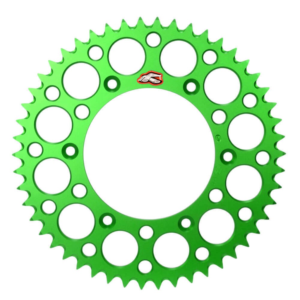 Renthal 192U42050GPOR Ultralight Grooved 49T Rear Sprocket Green (420 Pitch)