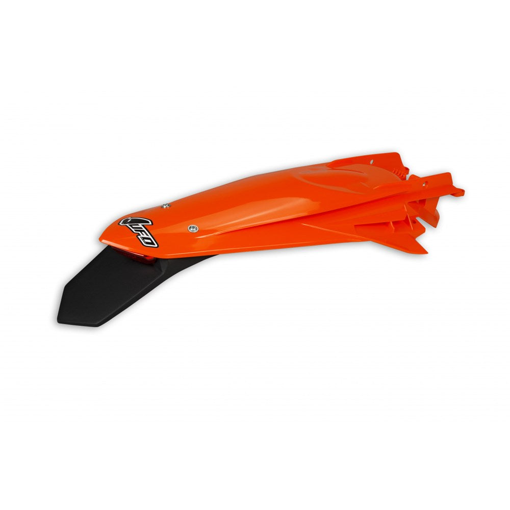 UFO Enduro Rear Fender Orange w/LED Tail Light for KTM EXC/EXC-F/XC/XCF/XC-W/XCF-W 20-23