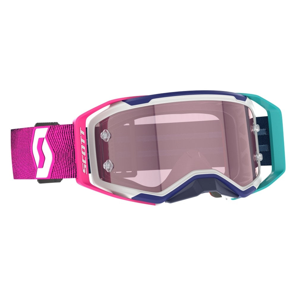 Scott Prospect 2.0 AMP Stealth Blue/Radiant Pink Goggles w/Rose Works Lens