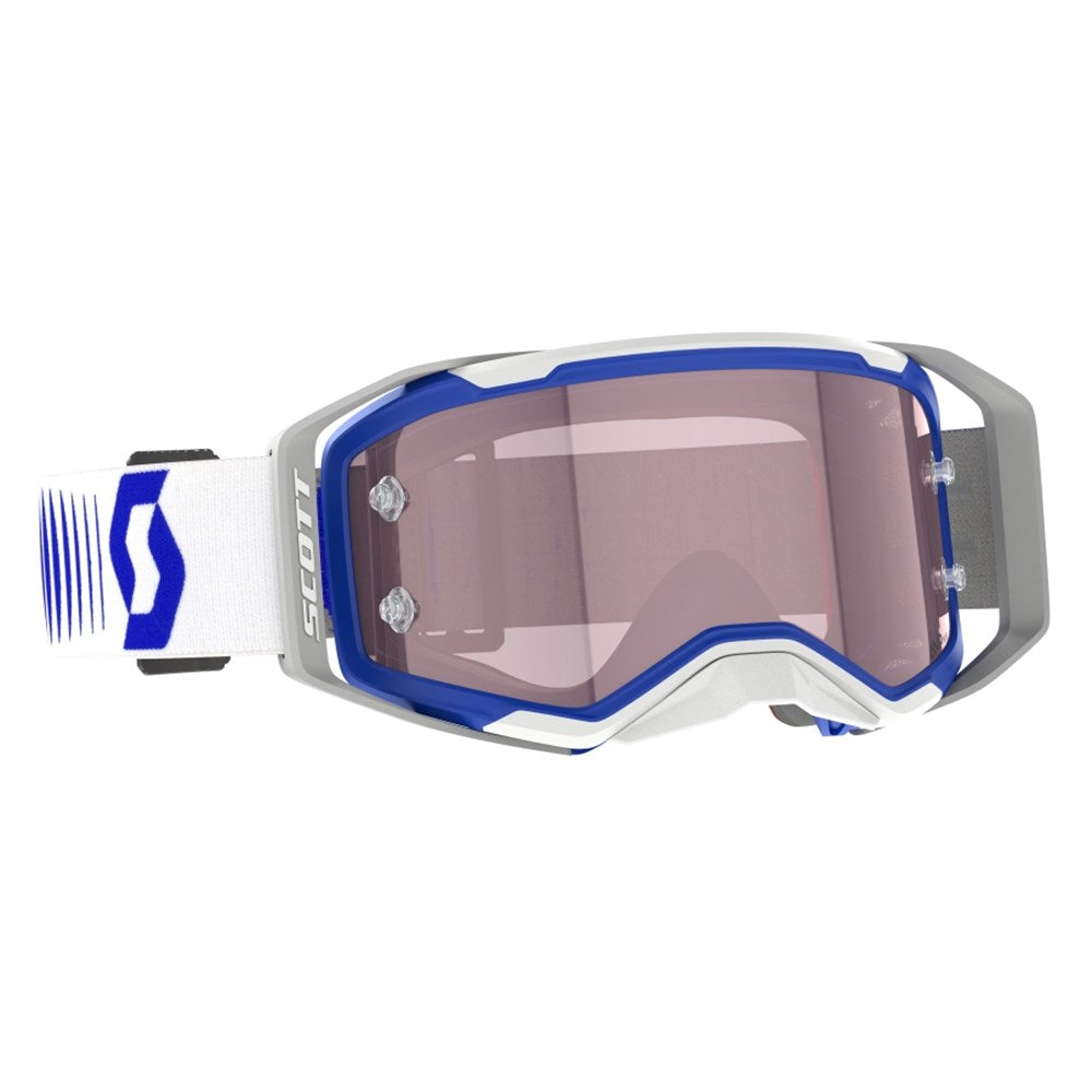 Scott Prospect 2.0 AMP Doppler White/Blue Goggles w/Rose Works Lens
