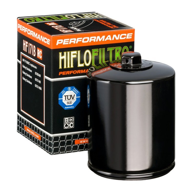 HifloFiltro 43-HF1-70BRC High Performance Oil Filter Black HF170BRC (with Nut)