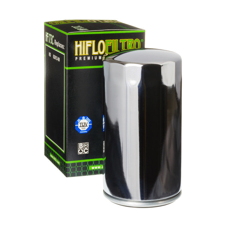 HifloFiltro 43-HF1-73 Extra Long Oil Filter Chrome HF173