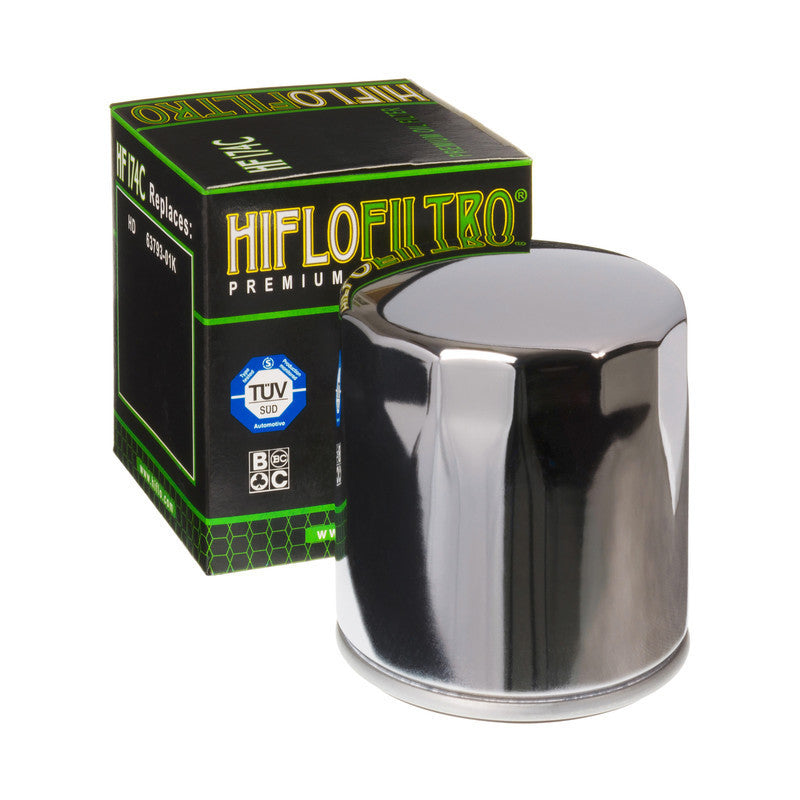 HifloFiltro 43-HF1-74 Oil Filter Chrome HF174