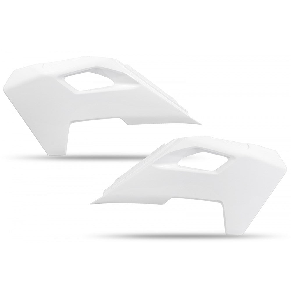 UFO Radiator Covers White for Husqvarna TC 125/250/TX 300/FC 250/350/450/FX 350/450 2023