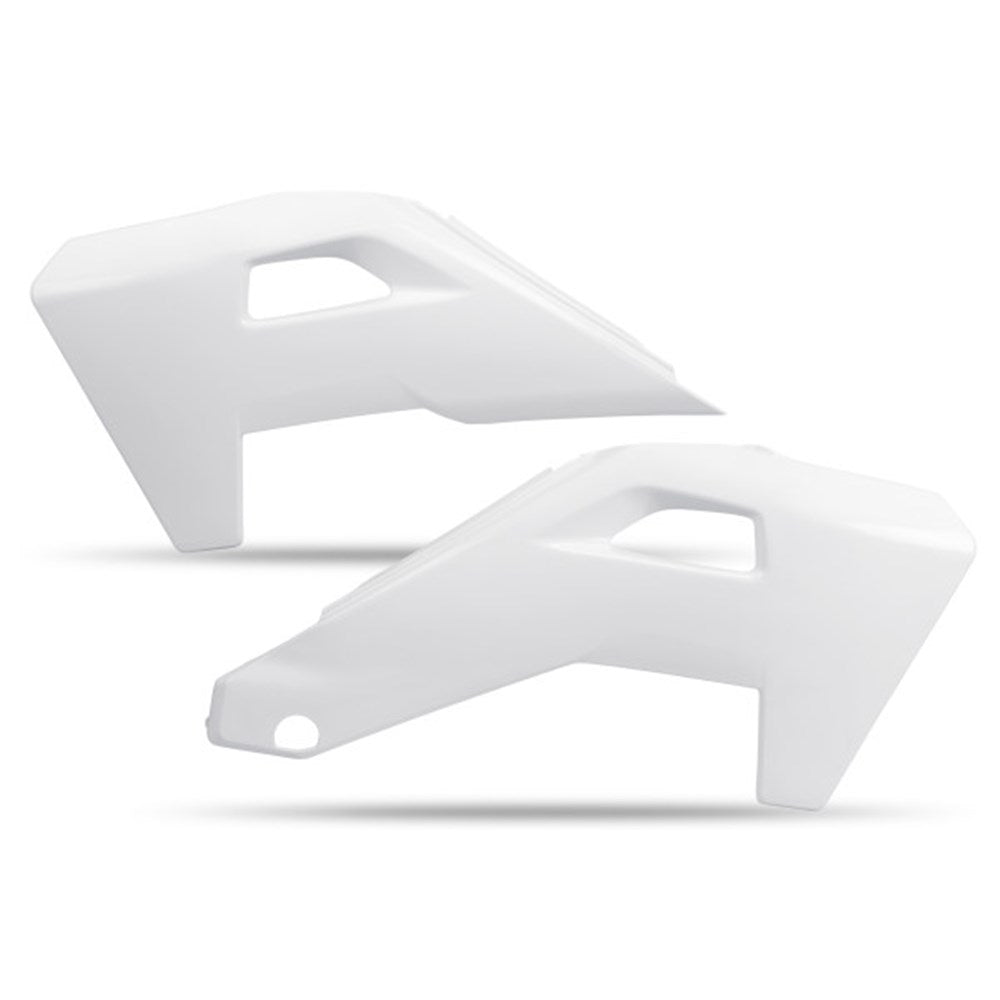 UFO Radiator Shrouds White for Husqvarna FC 250/FC 350/FC 450/TC 125/TC 150/TC 250/TC 300 23-26/FE 250/FE 350/FE 450/FE 501/TE 150/TE 250/TE 300 24-26/FX 350/FX 450/TX 300 25-26/TE 125 2026