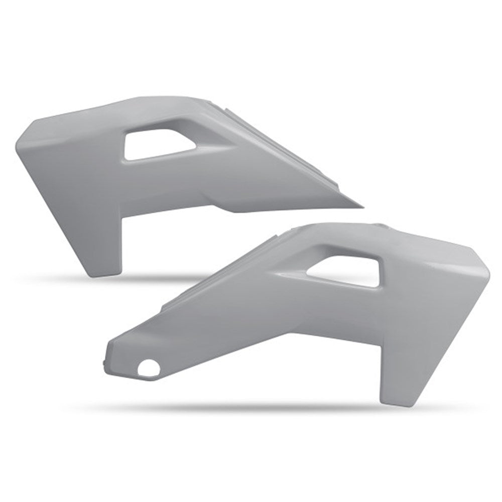 UFO Radiator Shrouds Grey for Husqvarna FC 250/FC 350/FC 450/TC 125/TC 150/TC 250/TC 300 23-26/FE 250/FE 350/FE 450/FE 501/TE 150/TE 250/TE 300 24-26/FX 350/FX 450/TX 300 25-26/TE 125 2026