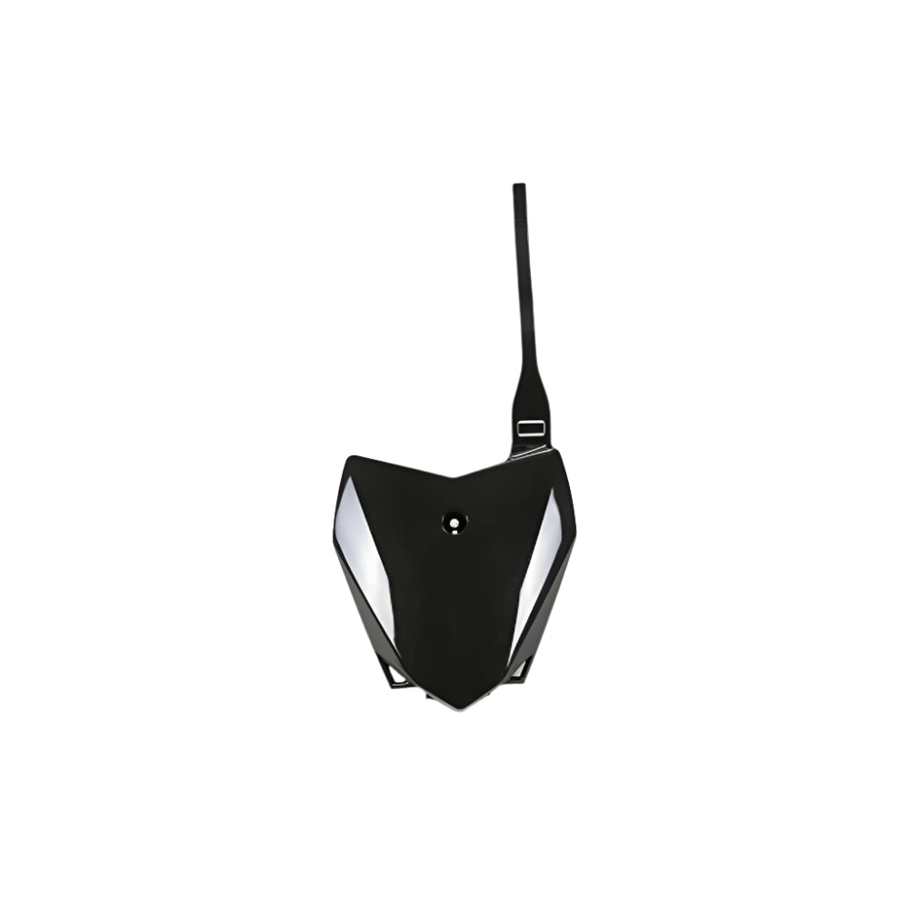 UFO Front Number Plate Black for Kawasaki KLX110 10-Up