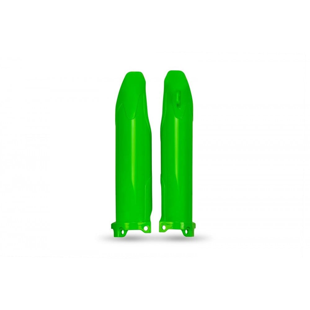 UFO Fork Slider Protectors Green for Kawasaki KXF 450 24-25