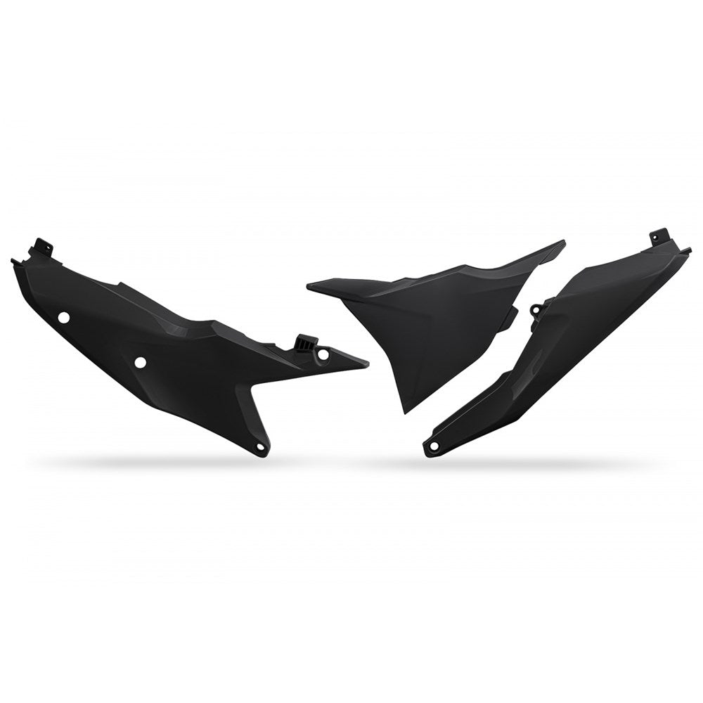 UFO Side Panels Black & Air Box Left Cover for KTM SX/XC 125/250/300/SX-F/XCF 250/350/450 23-Up/EXC/XC W150/EXC/XC W250/EXC-F/XCF W250/EXC/XC W300/EXC-F/XCF W350/EXC-F/XCF W450/EXC-F/XCF W500 24-Up/SX 150 2025