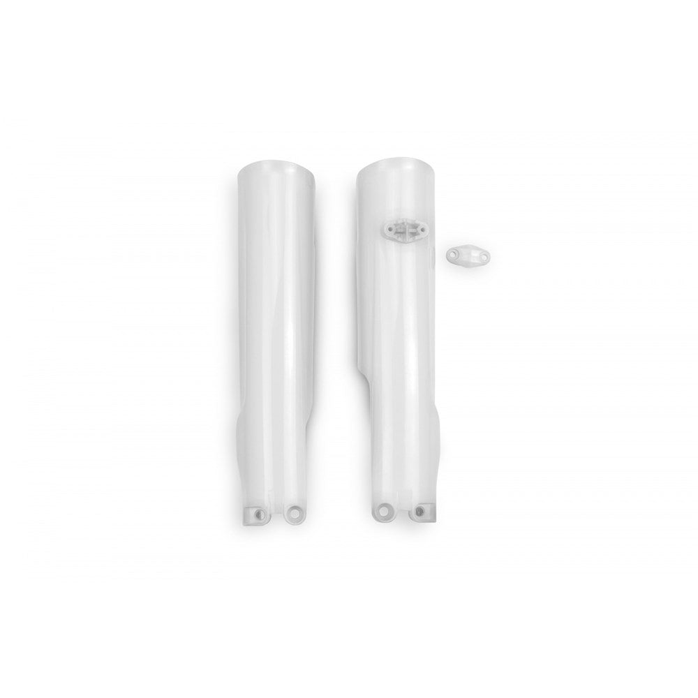 UFO Fork Slider Protectors White for Gas Gas 24-Up/Husqvarna 23-Up/KTM 23-Up Models