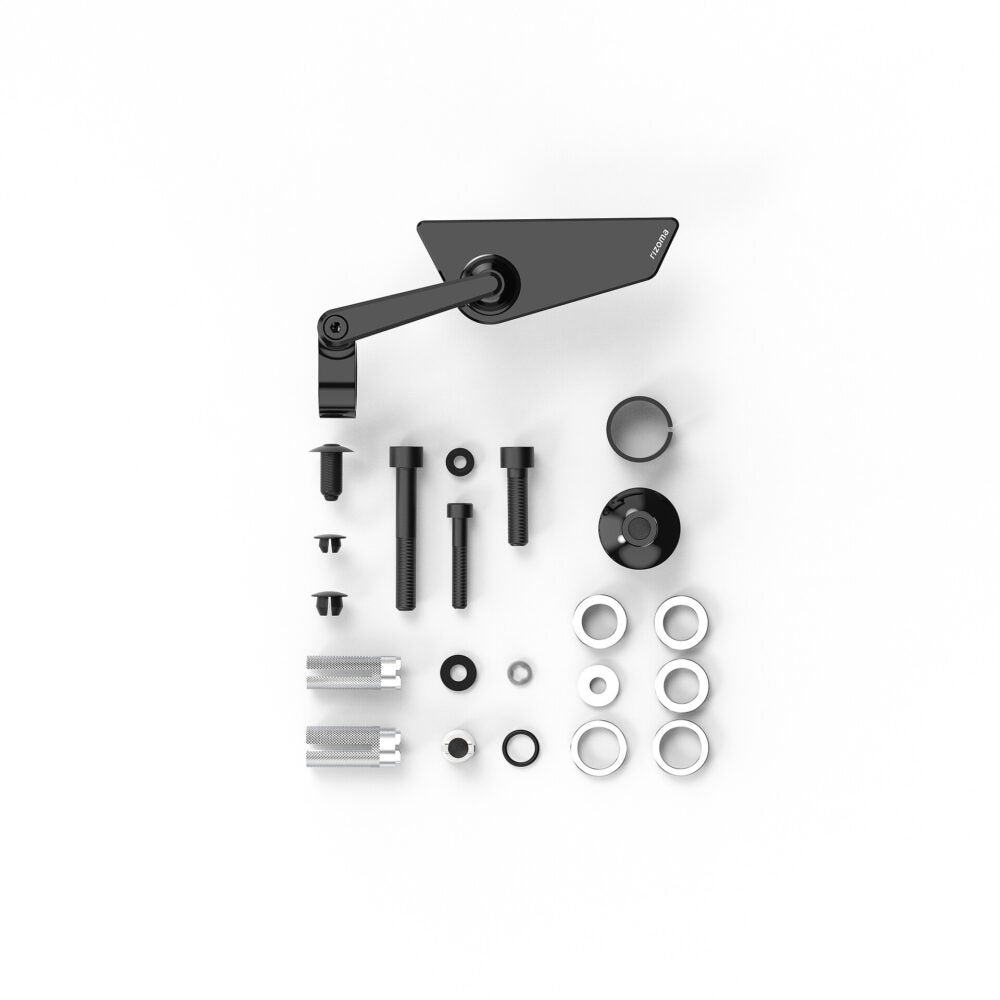 Rizoma Cut-Edge Right Mirror Black