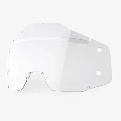 100% Replacement Clear Lens w/Mud Visor for Accuri/Strata Forecast Goggles