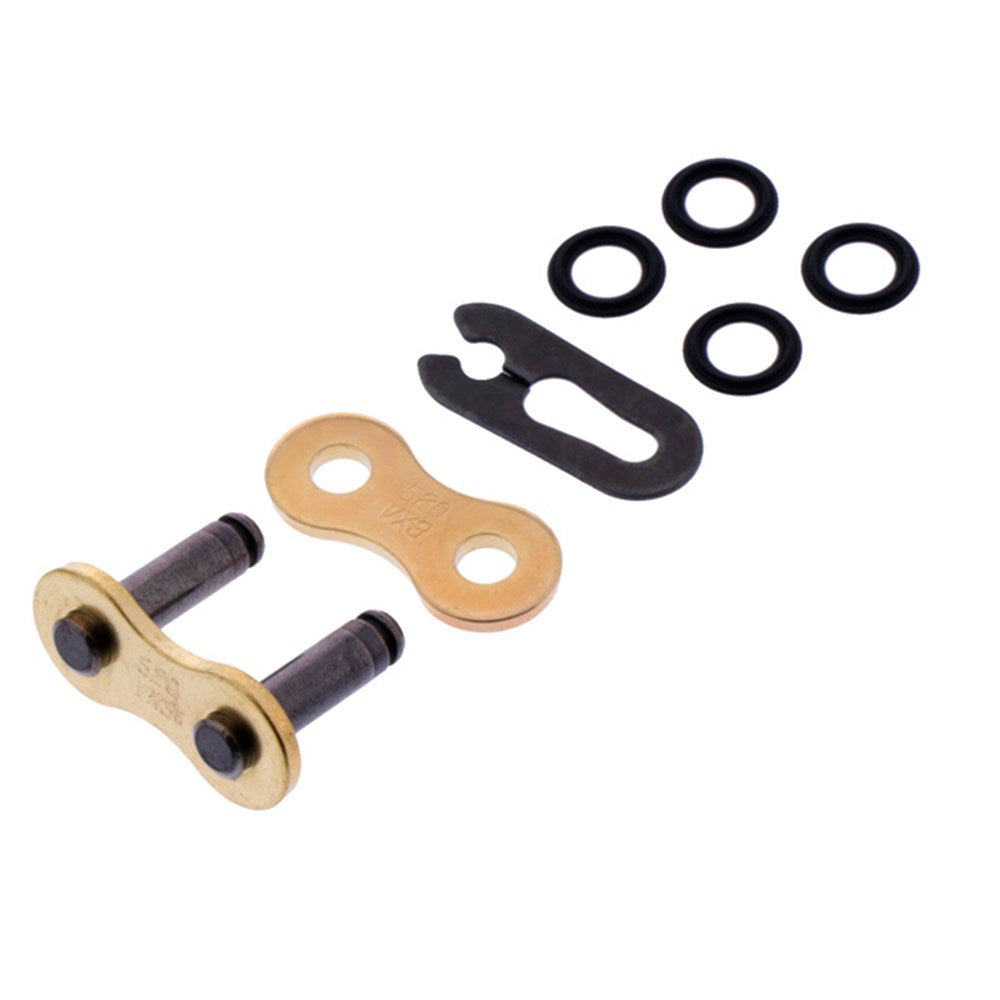 DID FJ Press-in Fit Clip Type Link Gold/Black for 520VX3 Chains