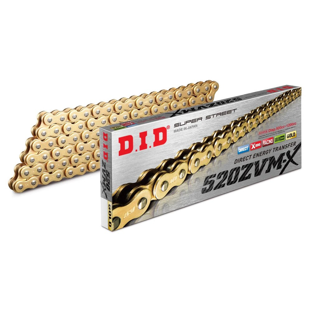 DID Super Street X-Ring 520ZVM-X 120ZB Chain Gold/Gold