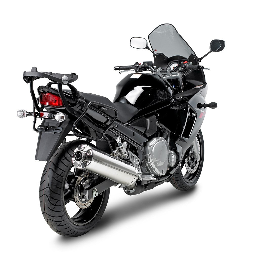 Givi 539FZ Top Case Rear Rack for Suzuki GSF 650 Bandit/Bandit S 05-11/GSX 650F 08-14/GSX 1250F 10-16/GSF 1200 Bandit/Bandit S 06/GSF 1250 Bandit/Bandit S 07-11 w/Monokey & Monolock Top Cases