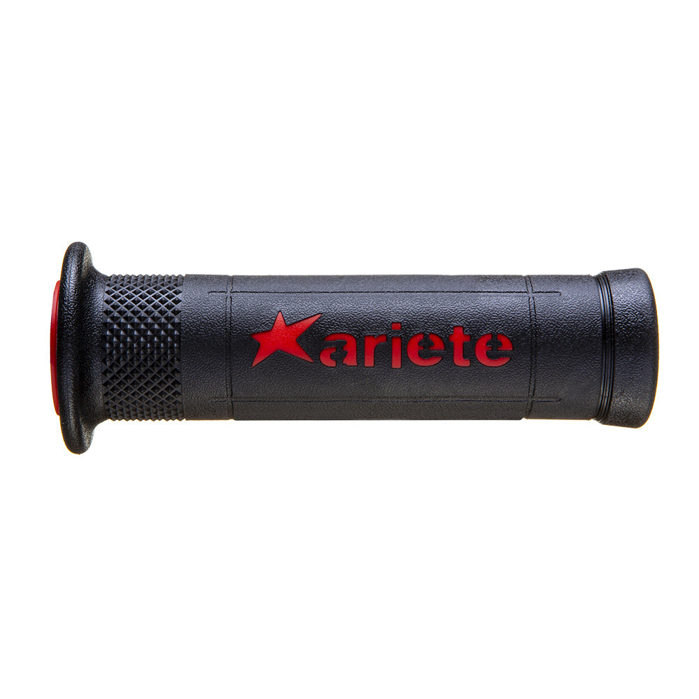 Ariete 55-026-42RN Ariram Road Hand Grips Black/Red 120mm Open End 02642-RN