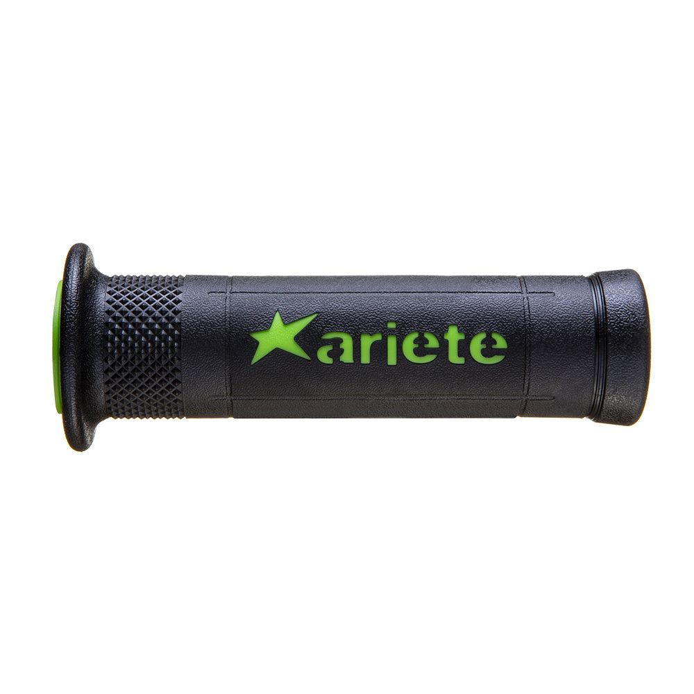 Ariete 55-026-42VN Ariram Road Hand Grips Black/Green 120mm Open End 02642-VN