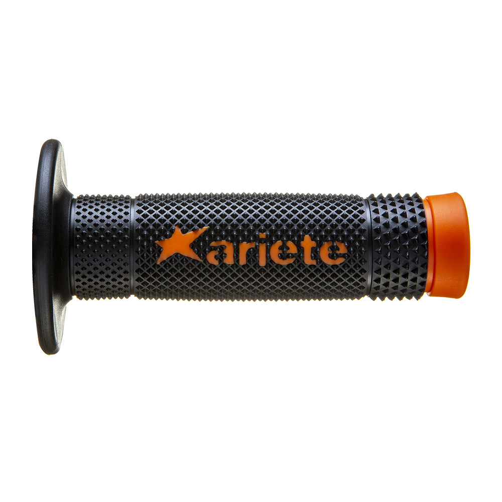 Ariete 55-026-43ARN Vulcan Off Road Hand Grips Black/Orange 115mm Closed End 02643-ARN