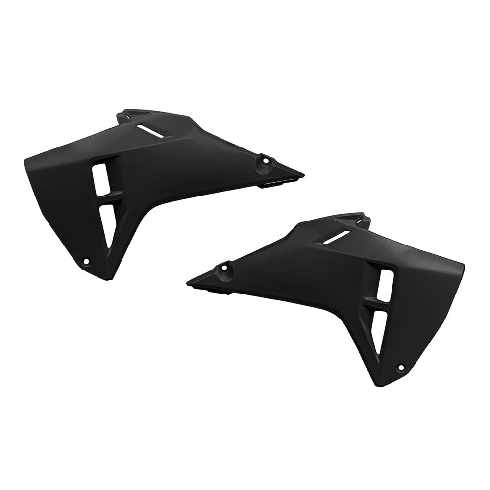 UFO Radiator Shrouds Black for Honda CRF 250 R 22-24/CRF 450 R/CRF 450 RX Enduro 21-24