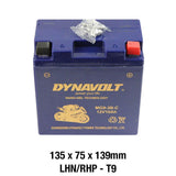 Dynavolt MG Series MG9-3B-C 12 Volt 10Ah/CA 225 Nano Gel Battery