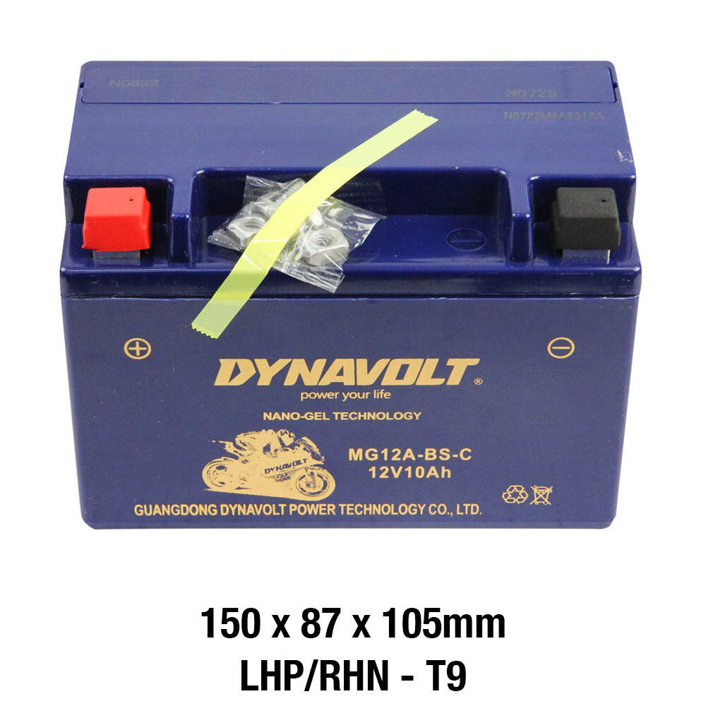 Dynavolt MG Series MG12A-BS-C 12 Volt 10Ah/CA 245 Nano Gel Battery