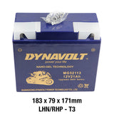 Dynavolt MG Series MG52113 12 Volt 22Ah/CA 350 Nano Gel Battery