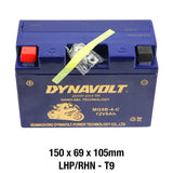 Dynavolt MG Series MG9B-4-C 12 Volt 8Ah/CA 245 Nano Gel Battery