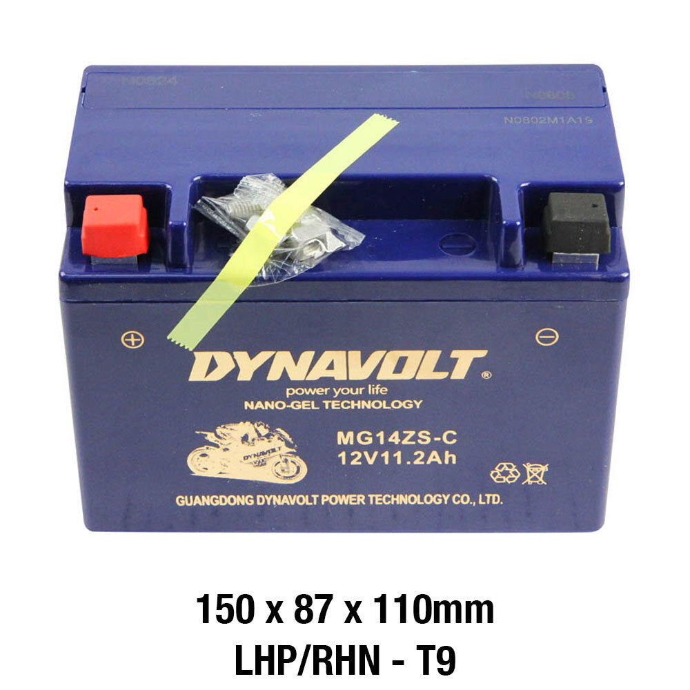 Dynavolt MG Series MG14ZS-C 12 Volt 11.2Ah/CA 320 Nano Gel Battery